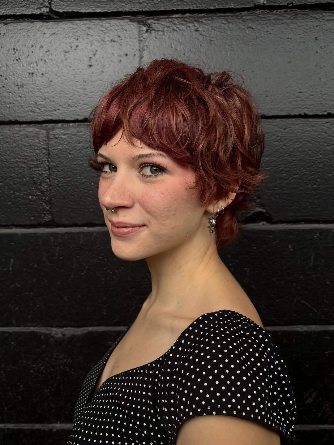 bixie haircut Copper-Toned Bixie With Playful Feathered Layers