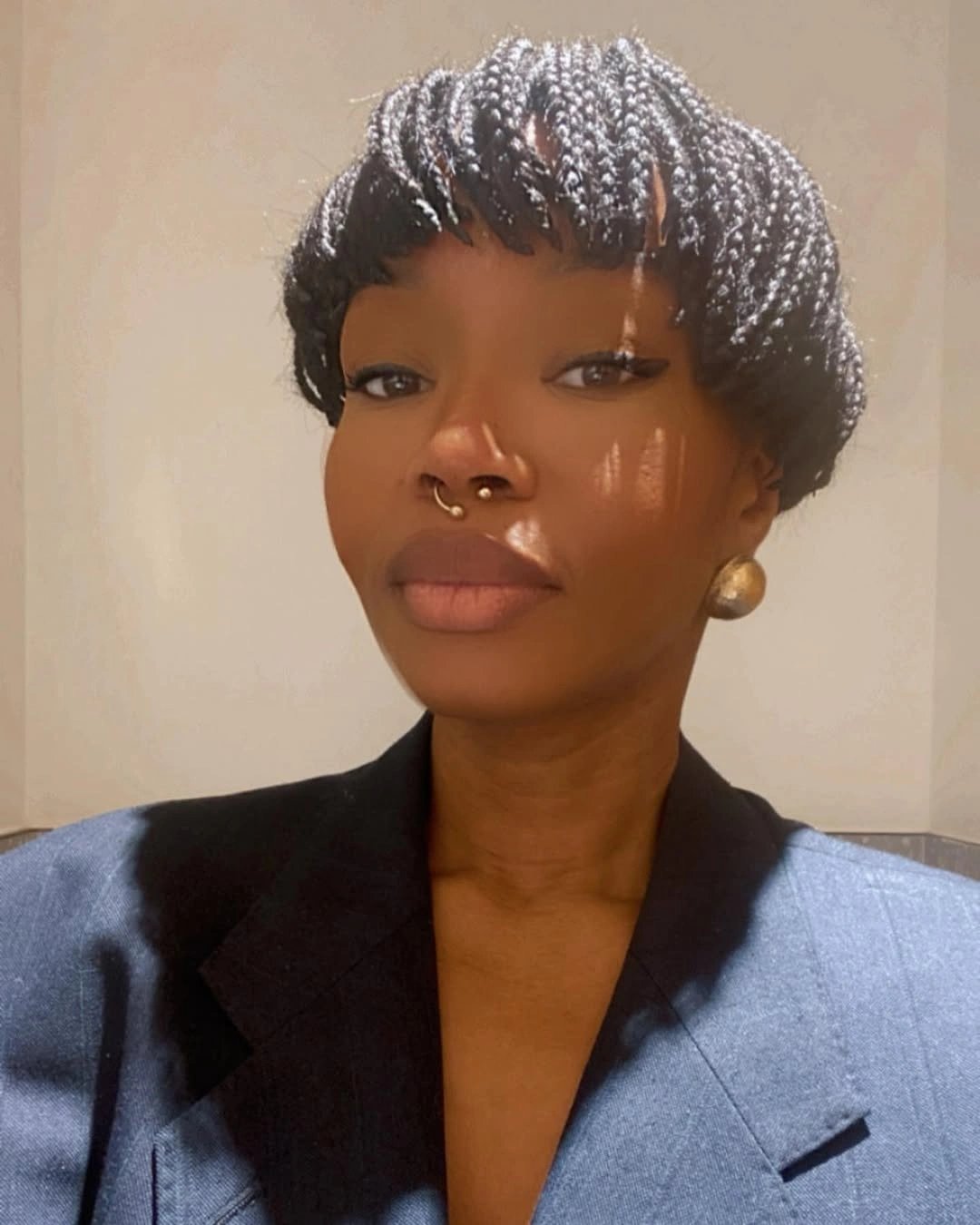 bob hairstyles for black women Short Braided Bob With Soft Fringe