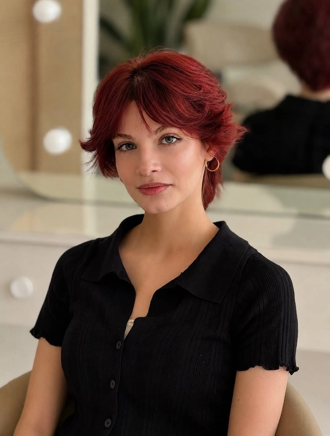 bobbed haircut for women Modern Shaggy Bob With Feathered Layers