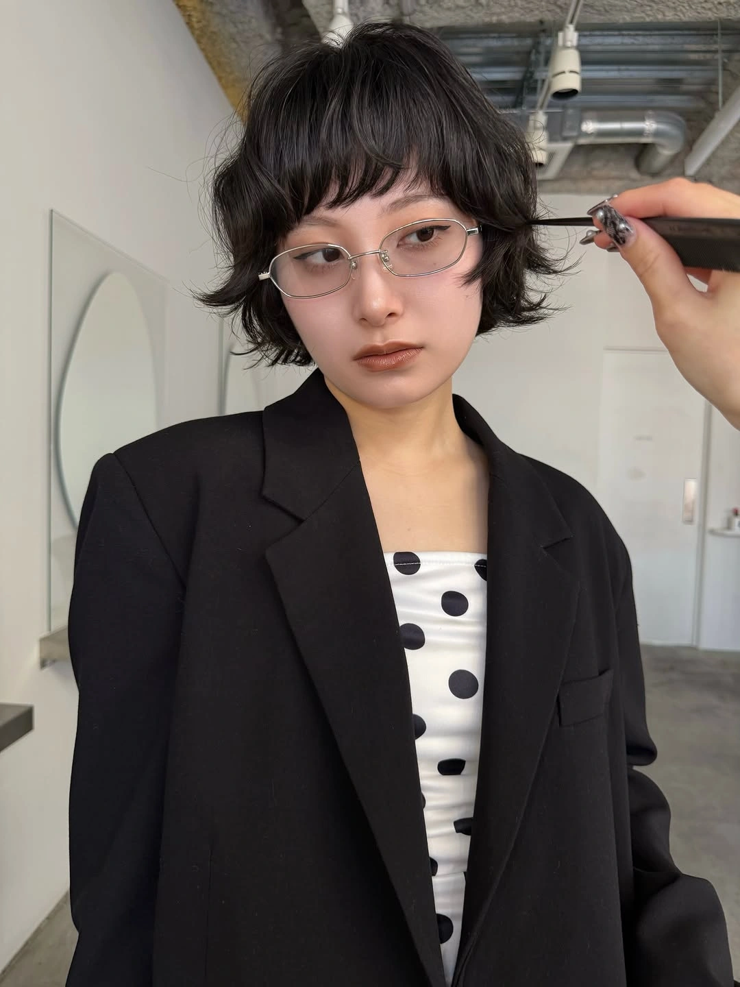 bobbed haircut for women Playful Layered Bob With Soft Flipped Ends