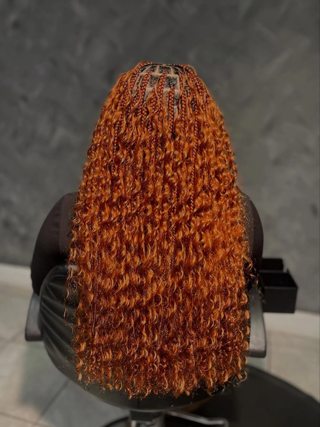 bora bora braids hairstyle Warm Copper Curls That Glow in Every Season