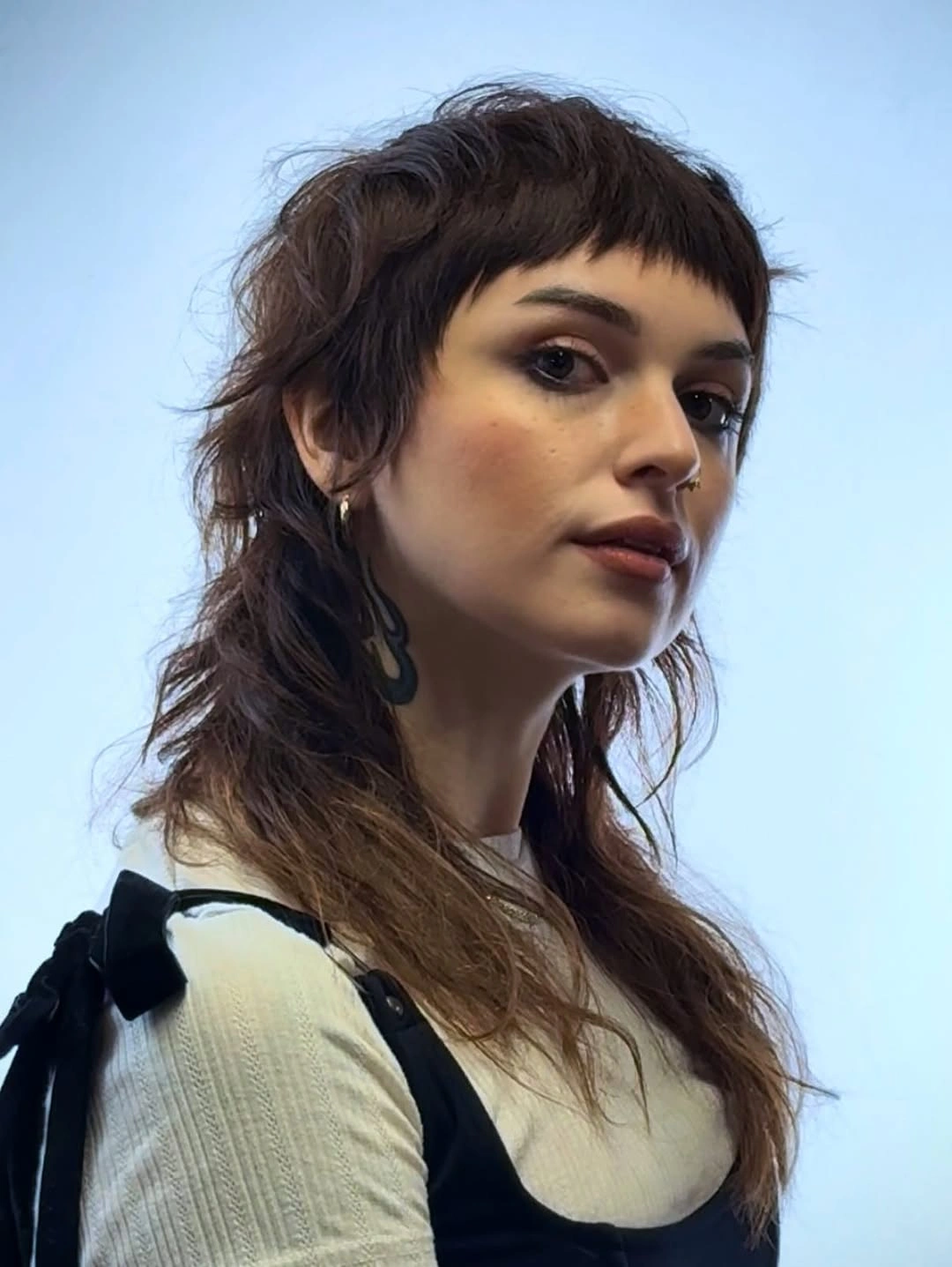choppy medium layered hair Soft Wolf Layers With Delicate Micro Fringe