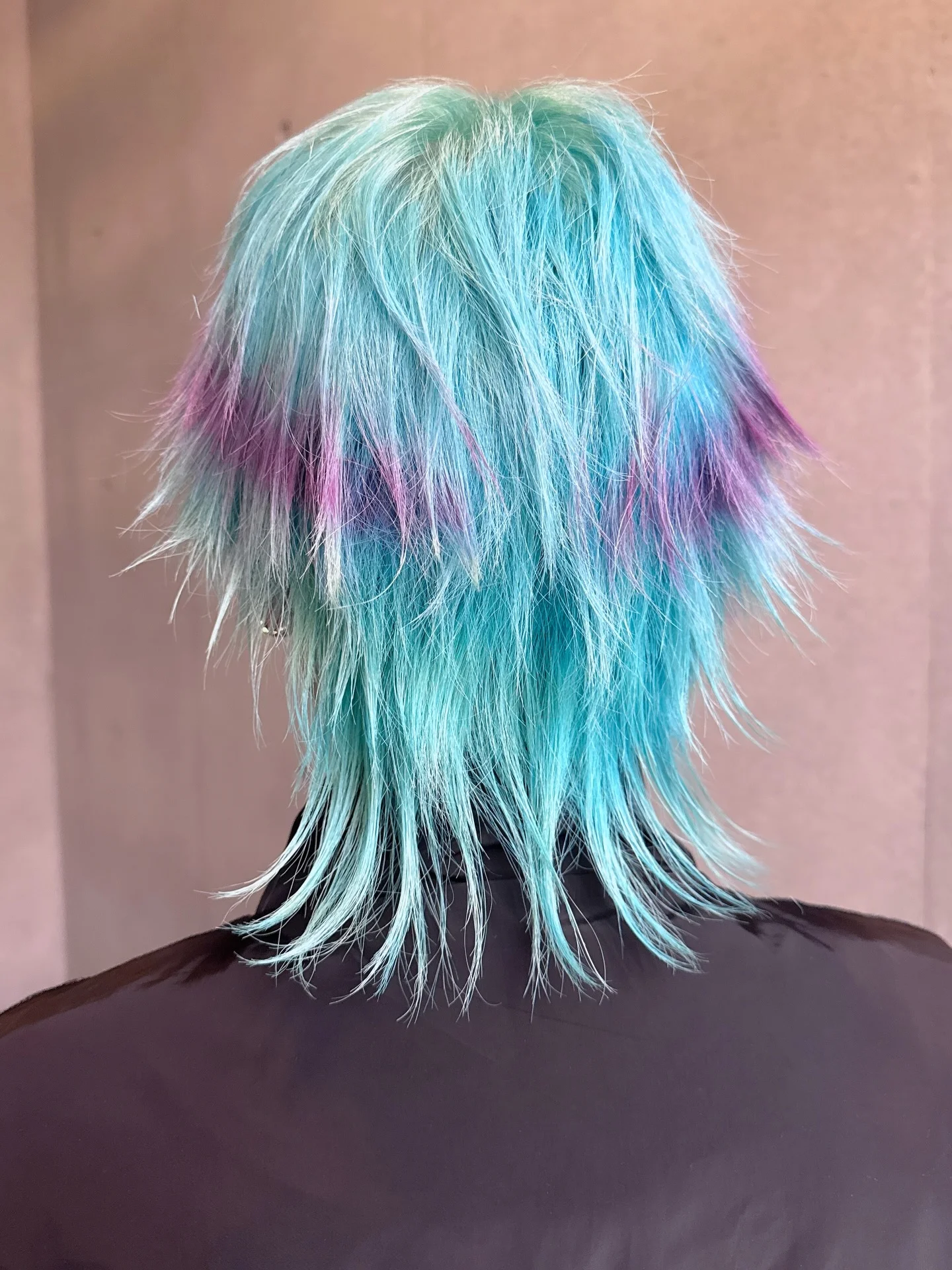 choppy medium layered hair Pastel Mermaid Layers With Dramatic Texture