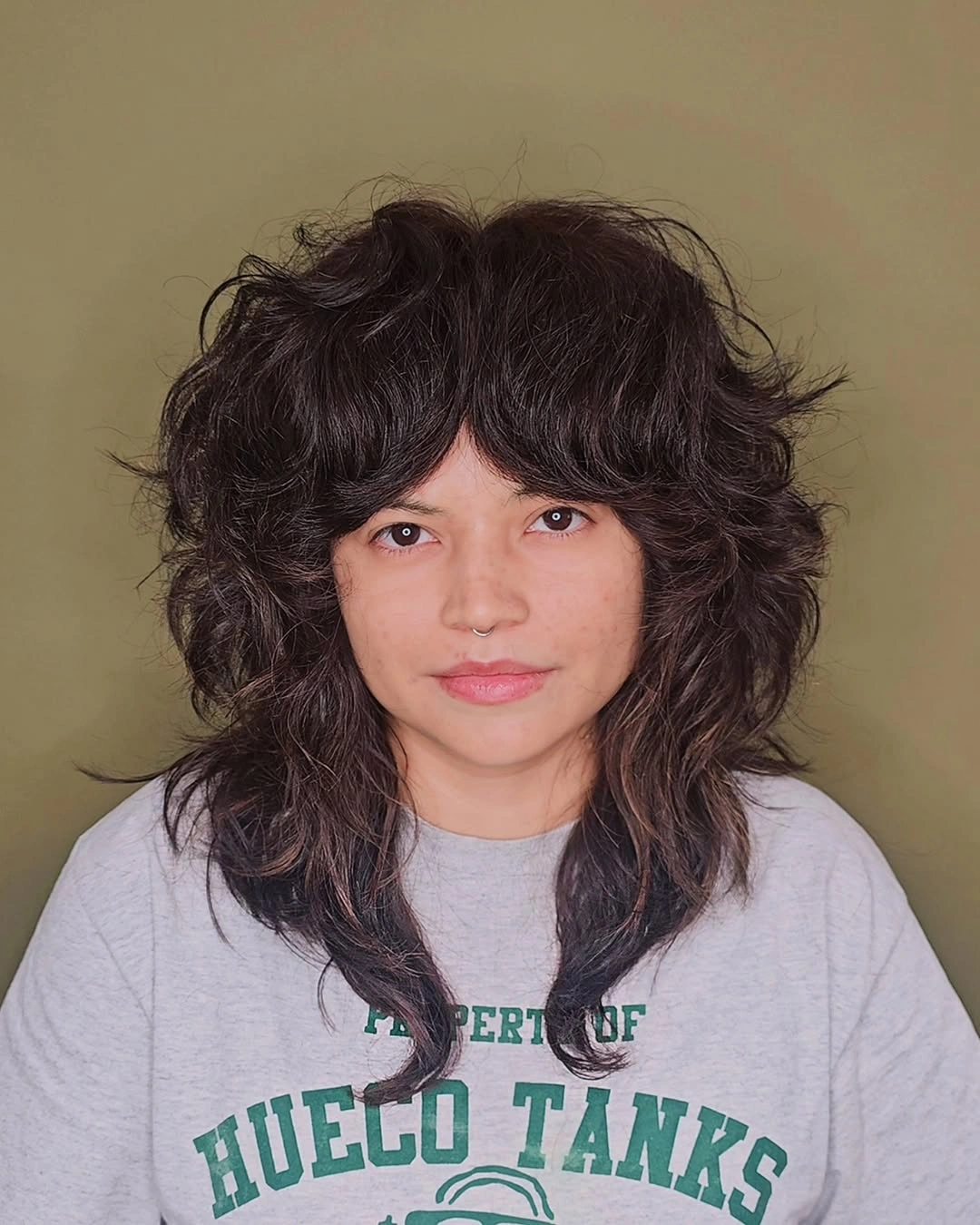 choppy medium layered hair Voluminous Retro Shag Full Of Texture