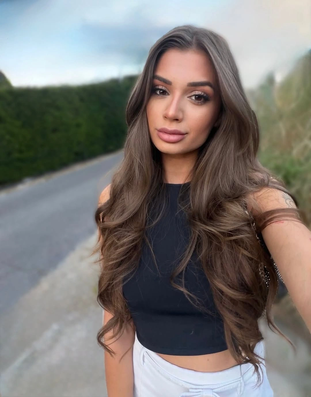 dimensional brunette hair color Outdoor Softness for Long Brunette Waves
