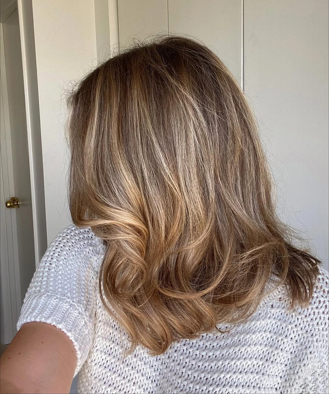 dirty blonde hair color Warm Beige Dirty Blonde with Soft Honey Movement