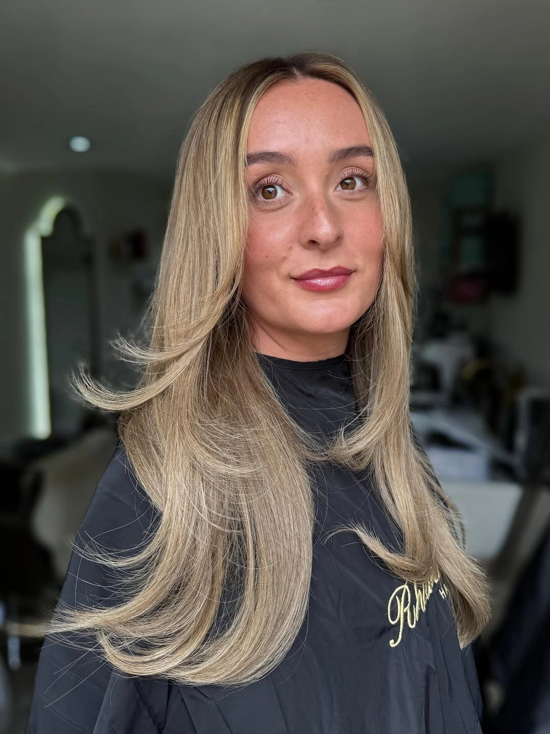 dirty blonde hair color Classic Layered Dirty Blonde with Feathered Blowout