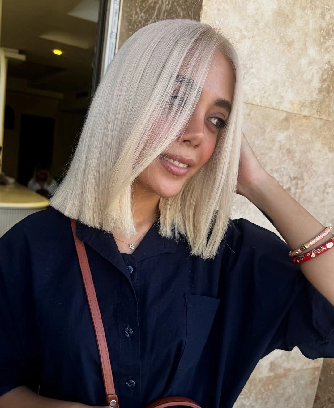 Fall blonde hair colour 2026 Polished Platinum Bob That Never Goes Out of Style
