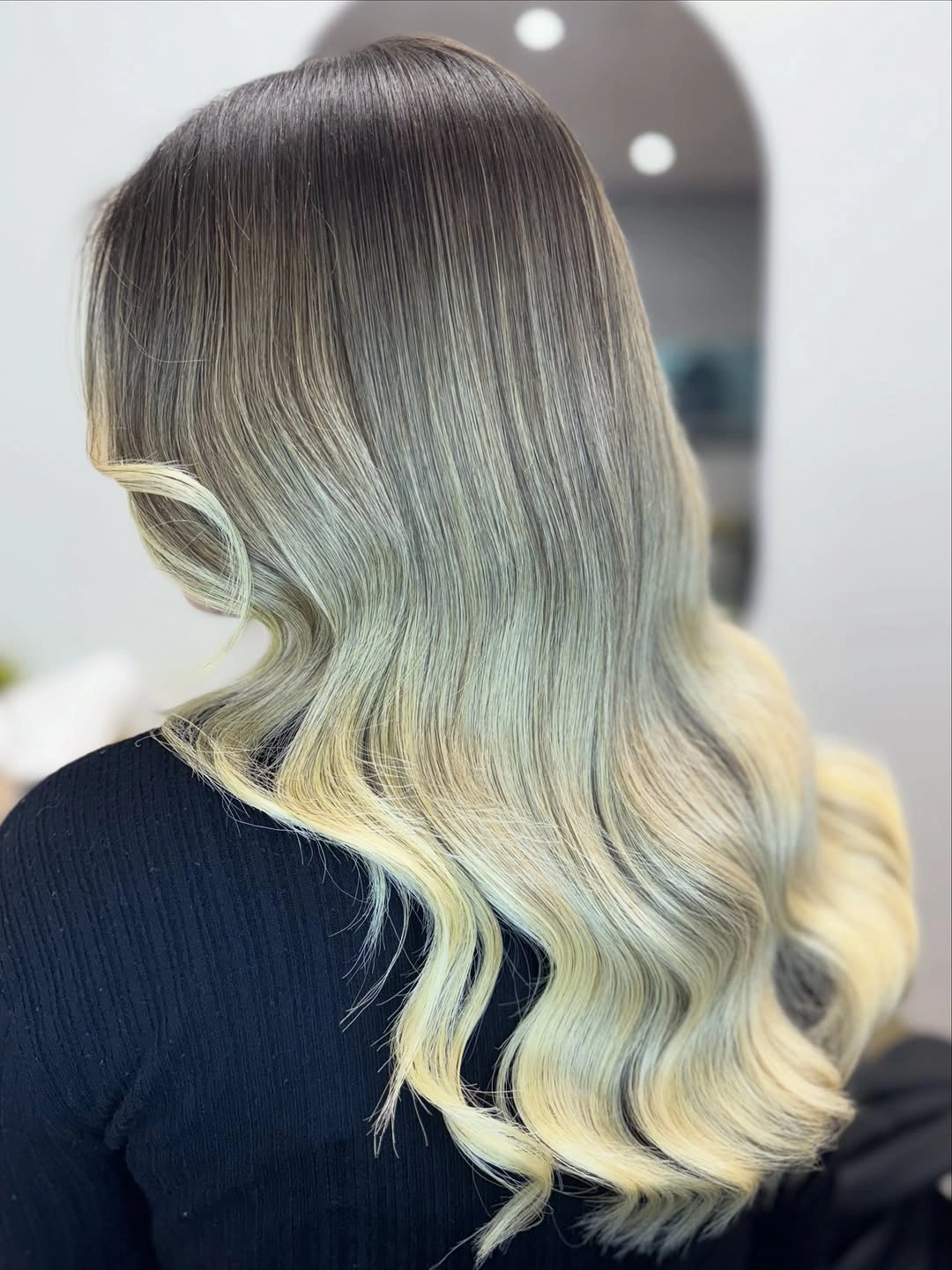 Fall blonde hair colour 2026 Seamless Root Melt With Soft Vanilla Balayage