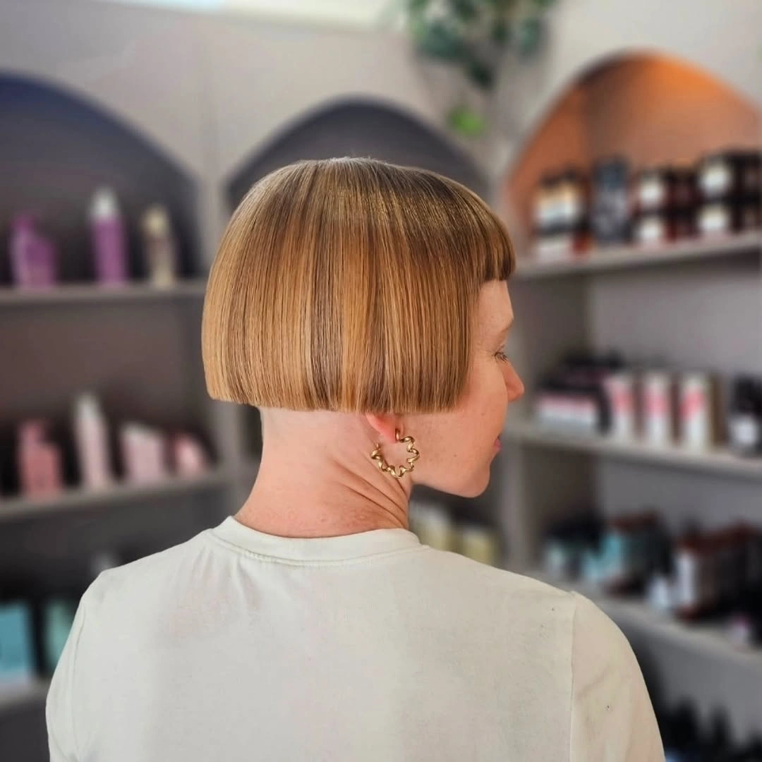 fall bob haircut ideas 2026 Architectural Precision Bob With Hidden Undercut