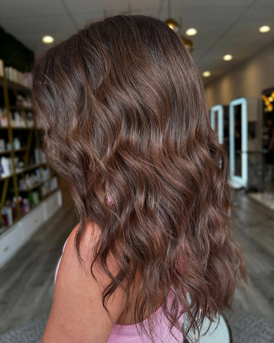 fall brunette hair colour 2026 Velvety Cocoa Brunette With Soft Waves