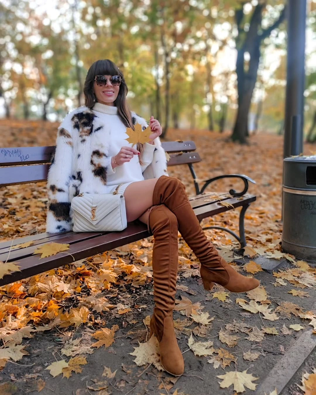 fall classy outfits women 2026 Cozy Sweater Dresses and Over-the-Knee Boots That Never Go Out of Style