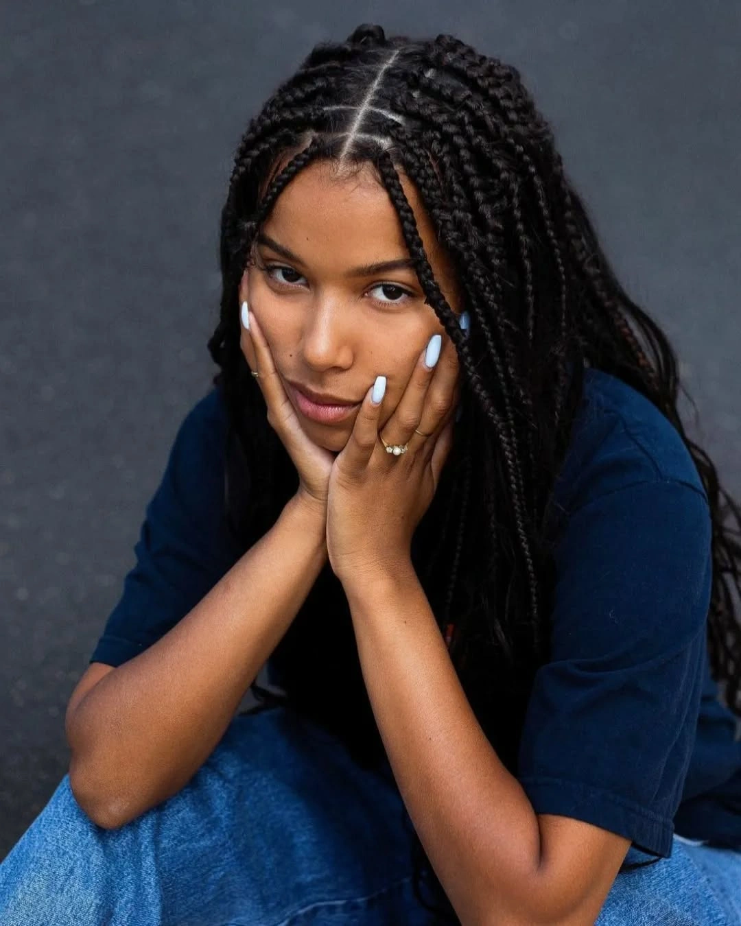 fall hair colors for black women 2026 Timeless Espresso Box Braids for Everyday Elegance