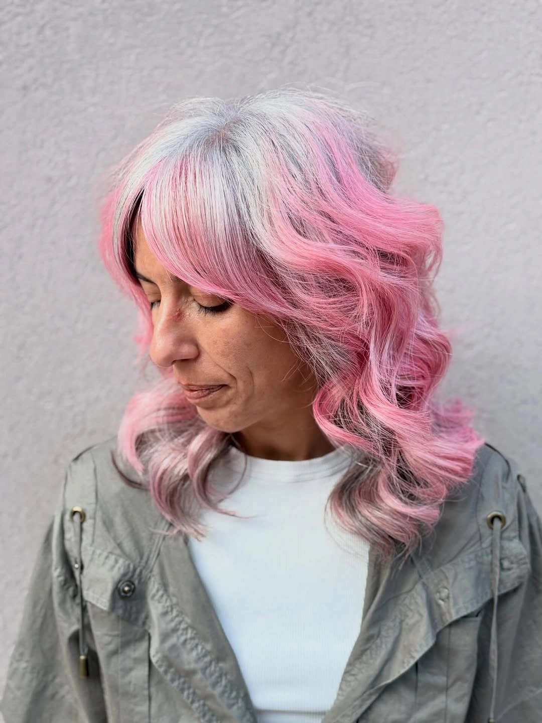 fall hair colour ideas 2026 Soft Cotton Candy Pink With Airy Texture