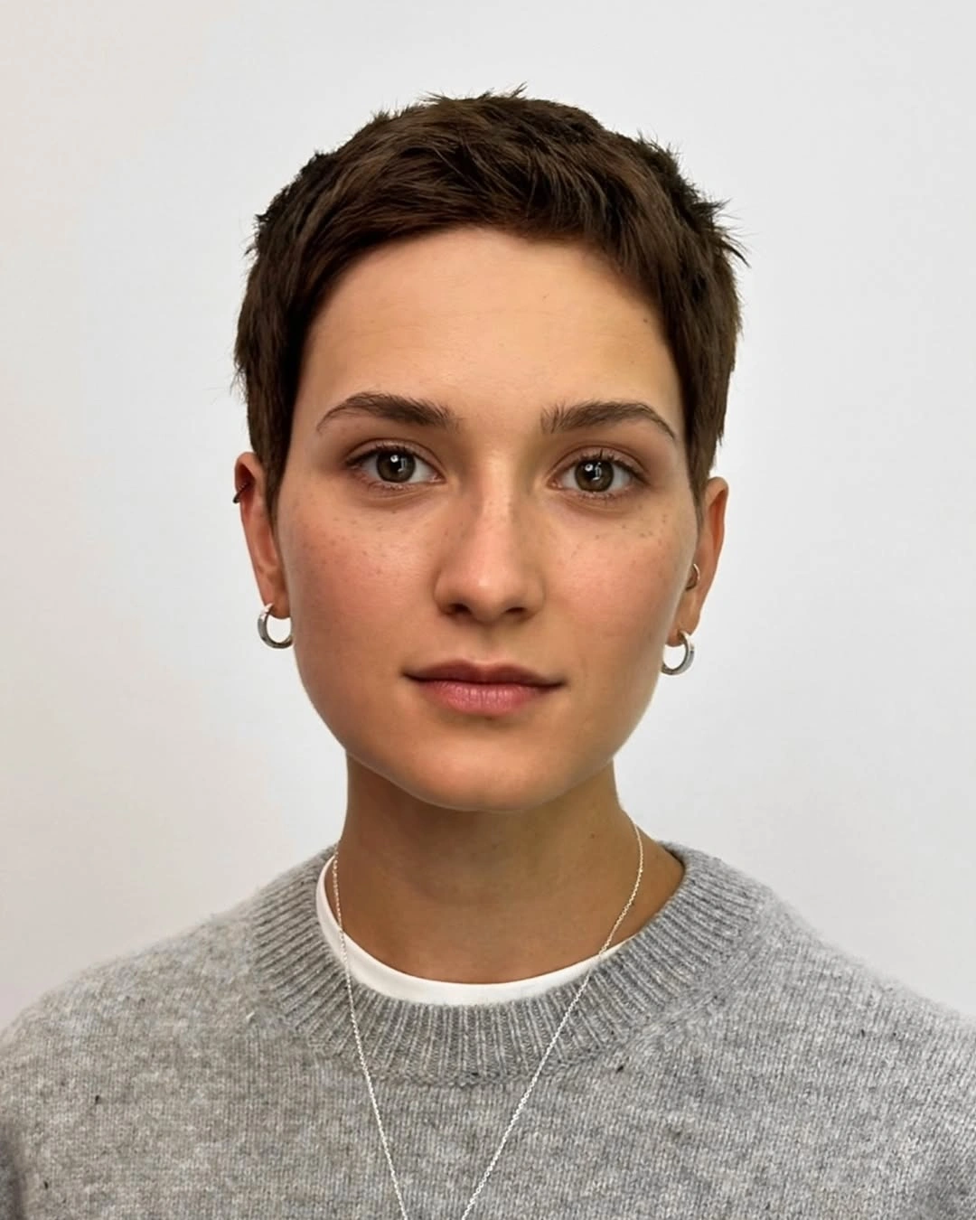 Fall hairstyles for short hair 2026 Soft Brunette Micro Crop With Natural Texture