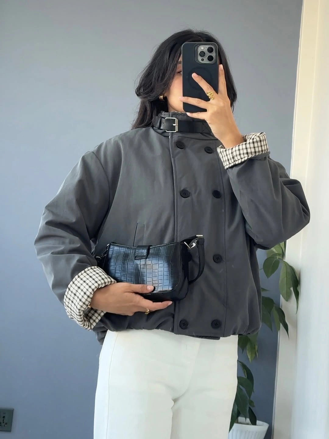 fall outfits with peacoat 2026 Modern Cropped Peacoat with Contemporary Utility Details