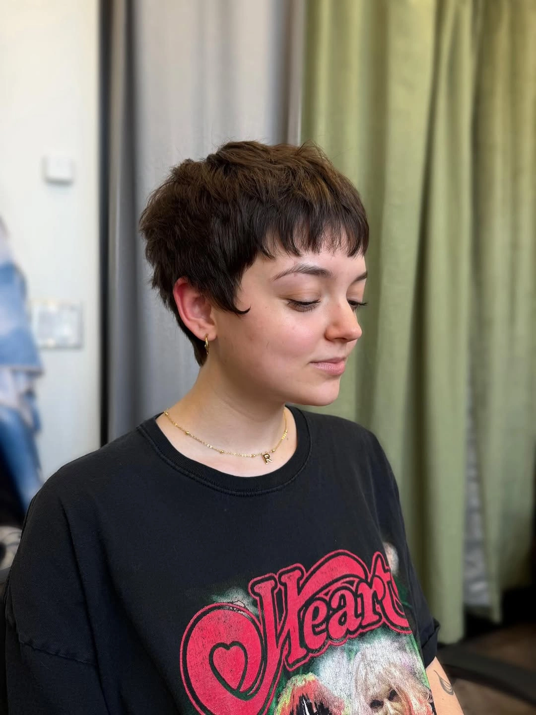 fall pixie haircut ideas 2026 Classic Textured Pixie With Delicate Baby Fringe