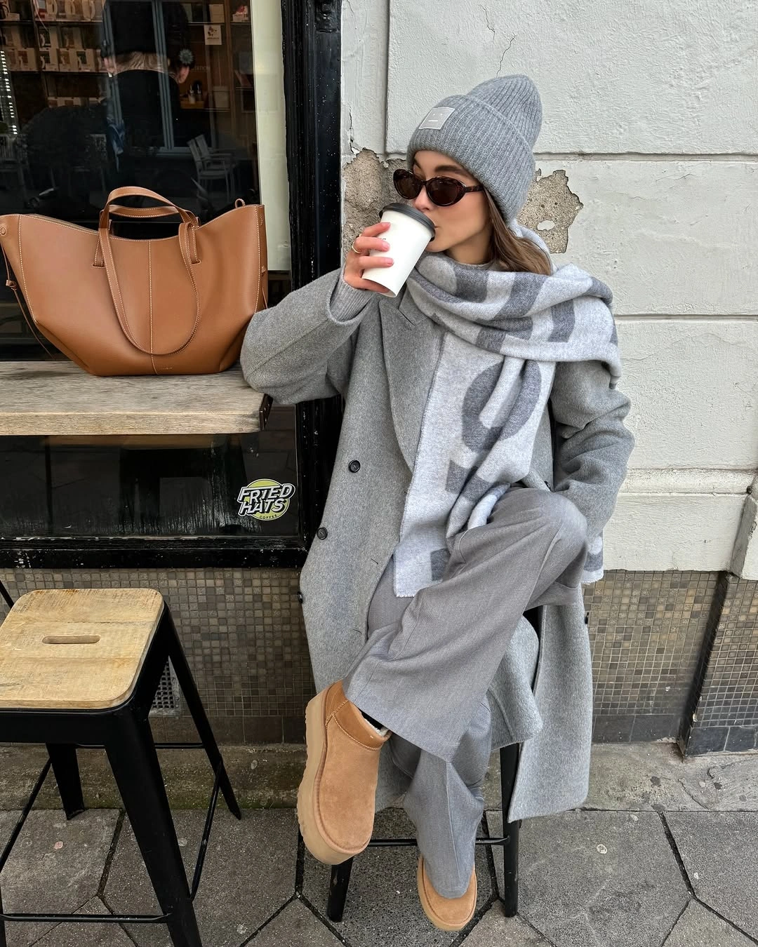 fall professional outfits women 2026 Soft Gray Layers That Make Cold Office Mornings Feel Chic