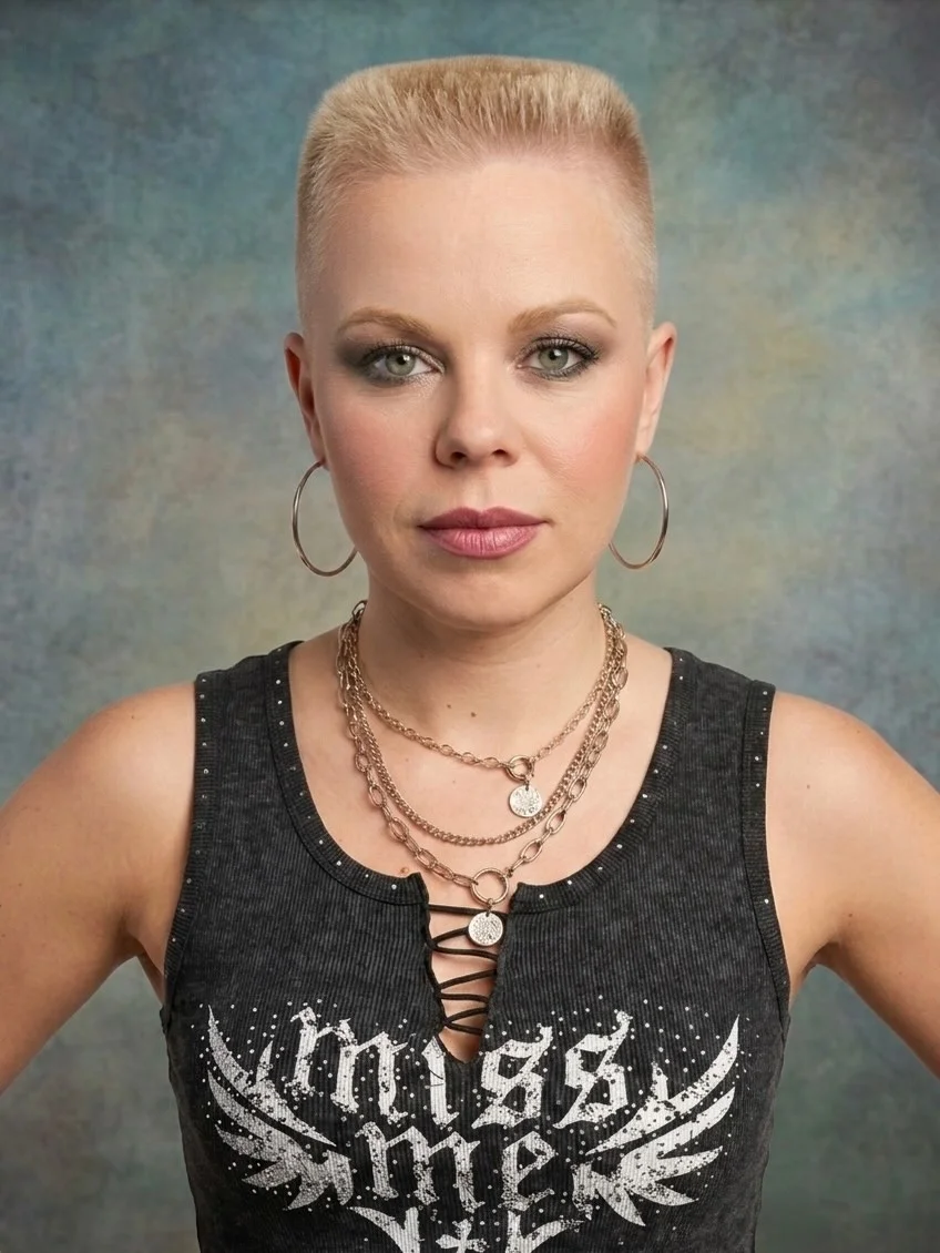 fall short haircuts 2026 Ultra-Short Buzz Cut With Soft Feminine Confidence