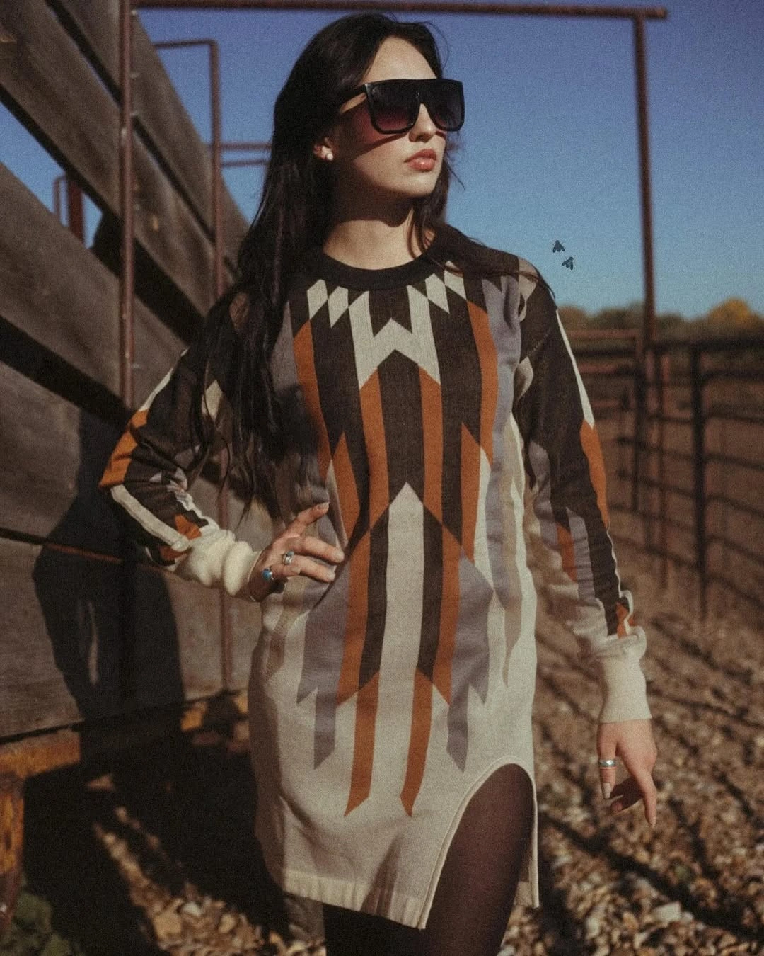 fall sweater dress outfits 2026 Southwestern Patterns That Make A Statement
