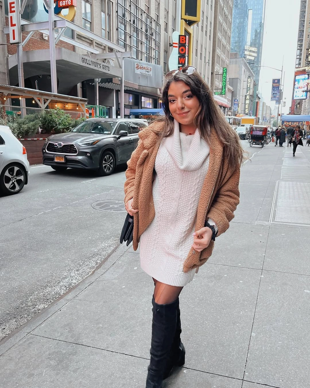 fall sweater dress outfits 2026 Cozy Cable Knit Layers For Busy City Days