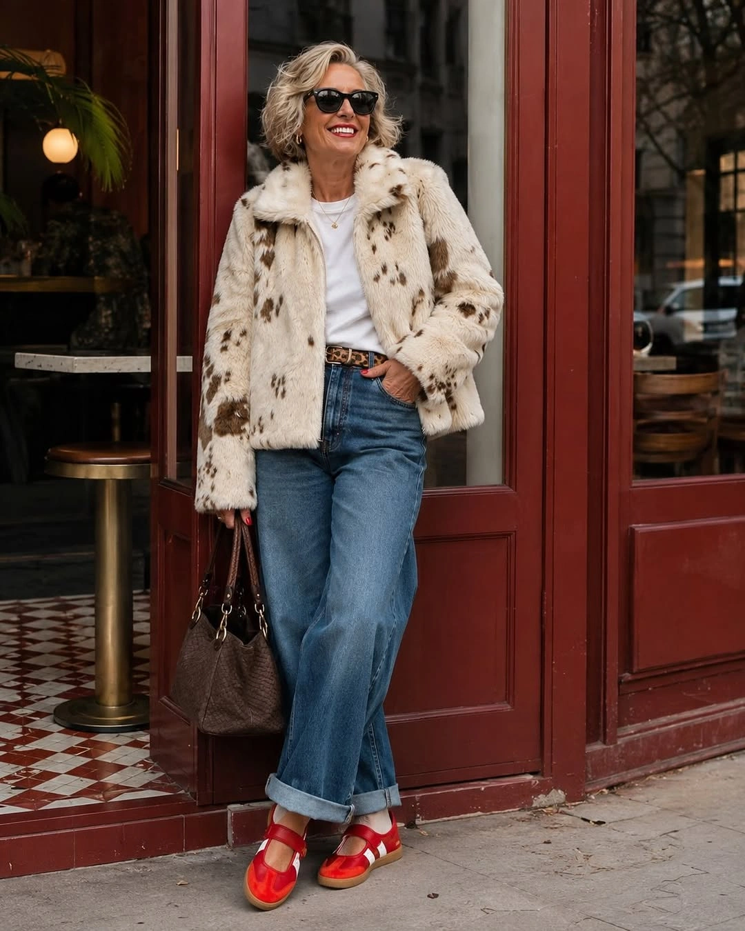 faux fur jacket Fresh White Faux Fur With Vintage Charm