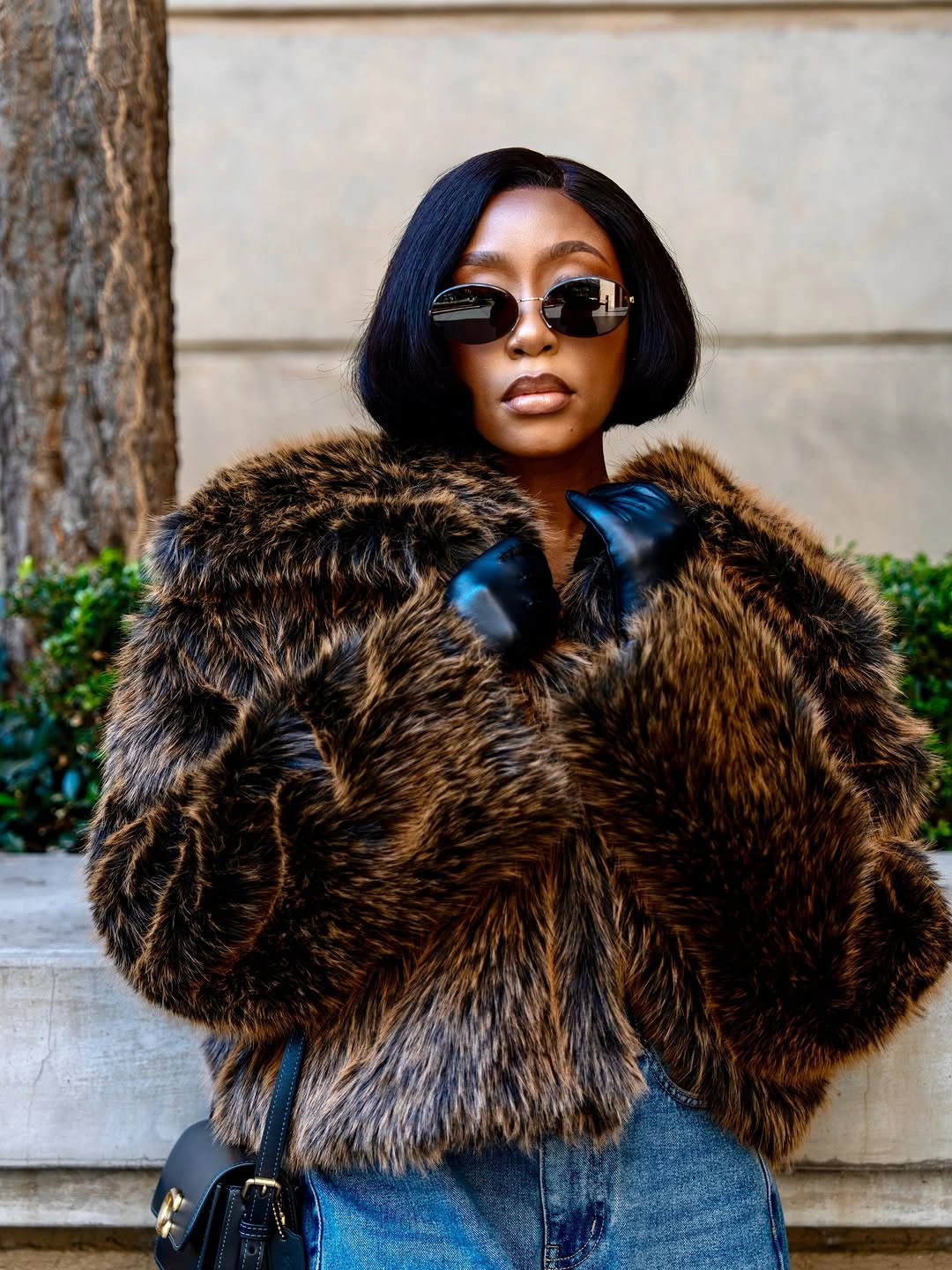 faux fur jacket Bold Animal Texture With Modern Street Style