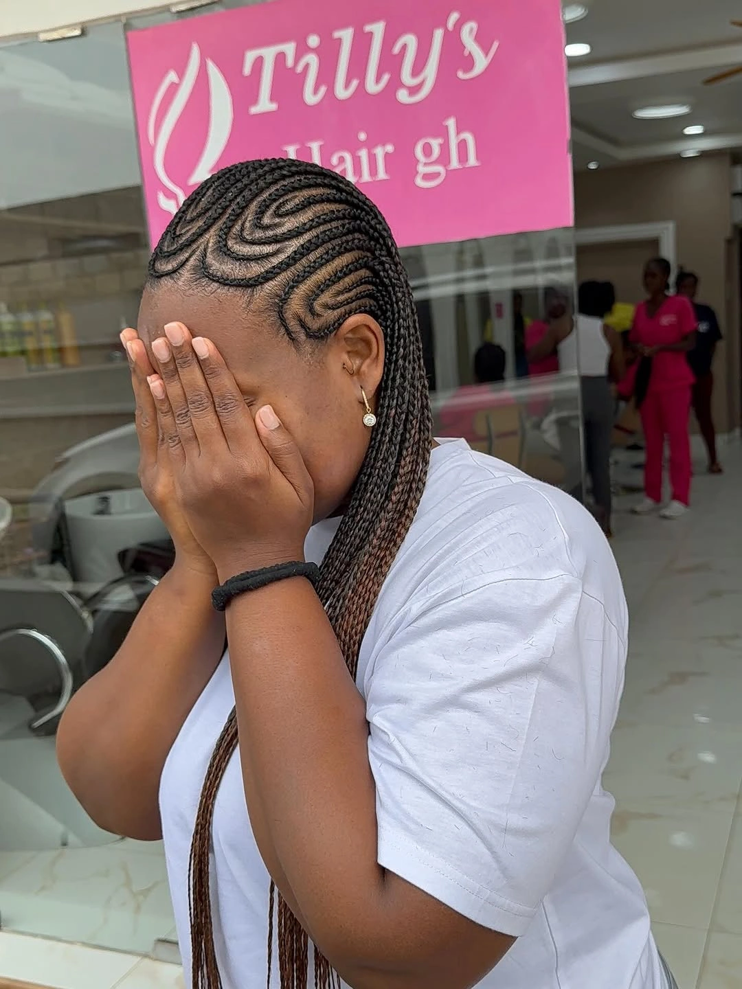 feed in braid hairstyles Creative Swirl Feed-In Braids with Artistic Parting
