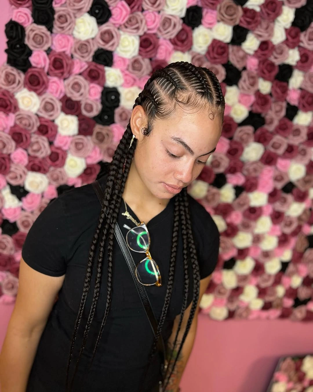 feed in braid hairstyles Minimalist Thick Feed-In Braids with Clean Parts