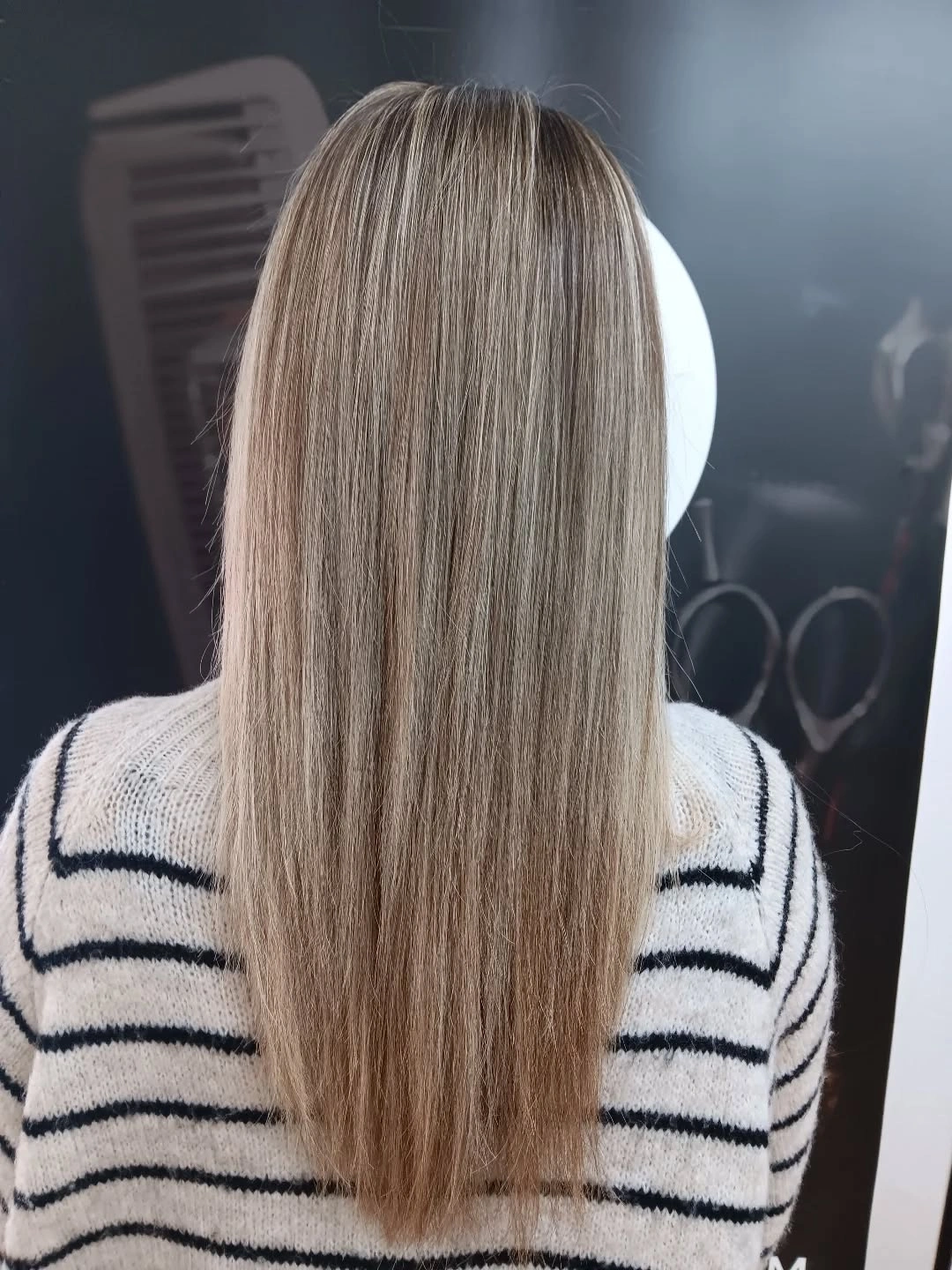 full head babylights blonde on brown hair Ultra-Sleek Blonde Babylights with Silky Shine