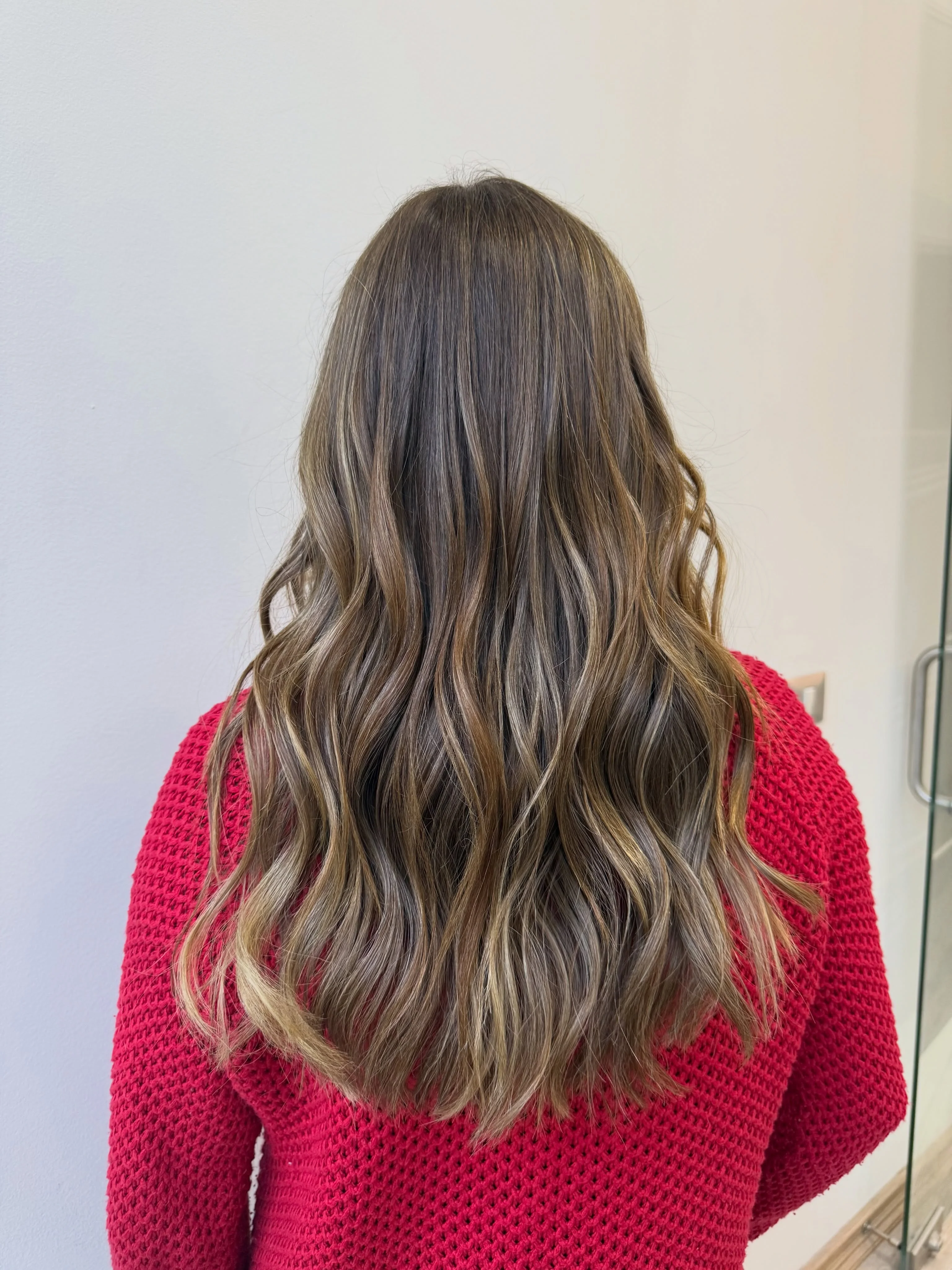 full head babylights blonde on brown hair Ultra-Fine Babylights for a Glass Hair Finish