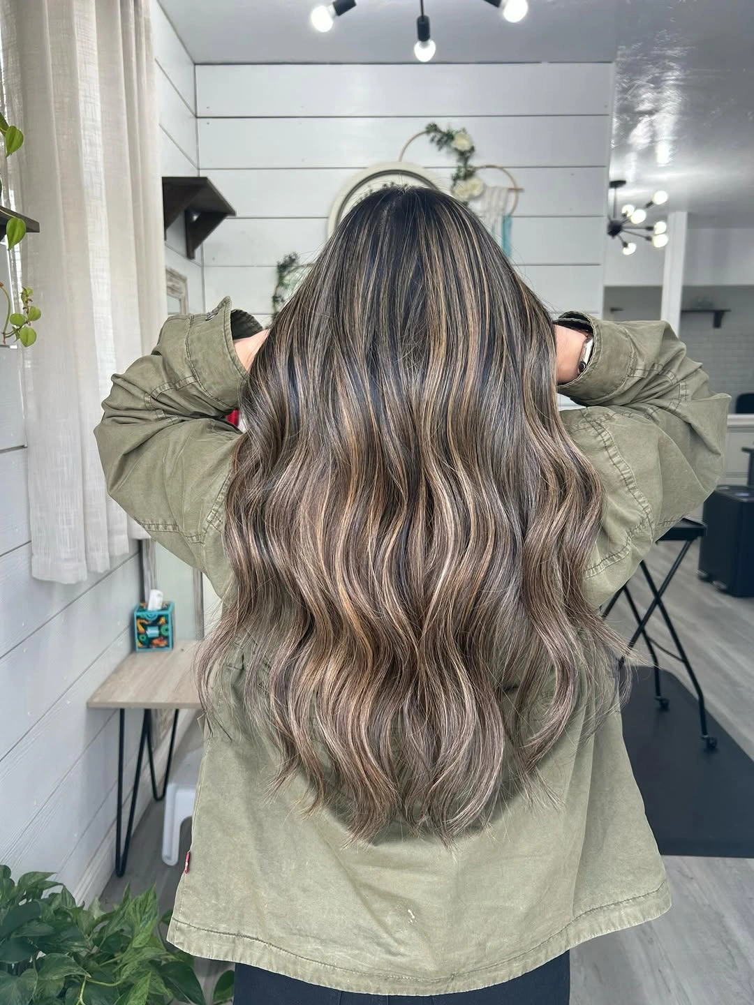 full head babylights blonde on brown hair Cool Mushroom Brunette with Whisper-Fine Babylights