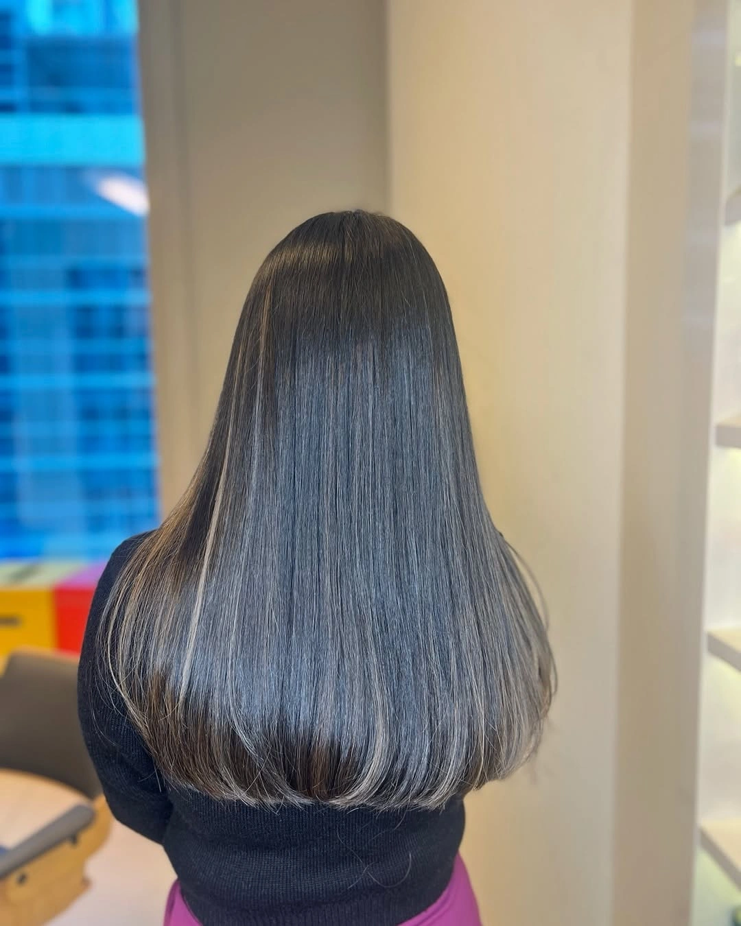 Hair Lowlights: Color Ideas and Inspiration Classic Espresso Lowlights With Glass Hair Shine