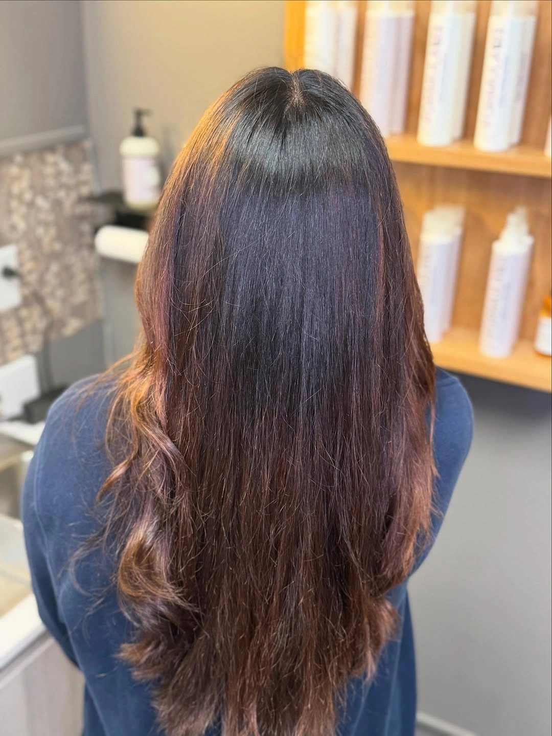 Hair Lowlights: Color Ideas and Inspiration Glossy Chocolate Lowlights With Natural Movement