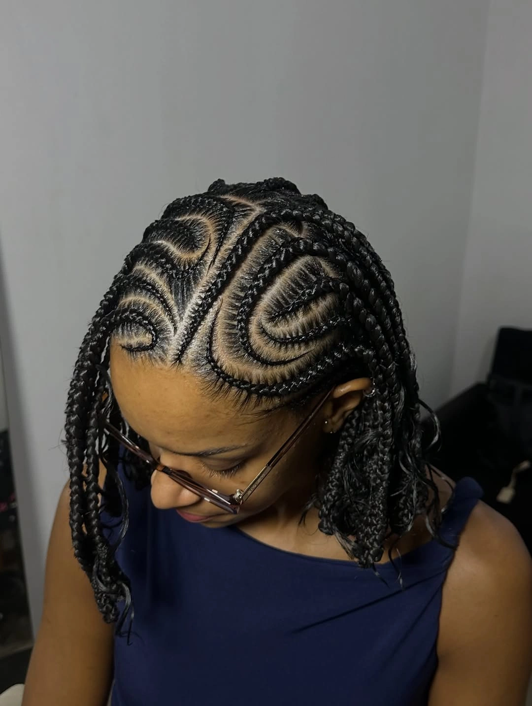 lemonade braid hairstyle Statement Lemonade Braids with Bold Swirl Stitch Pattern
