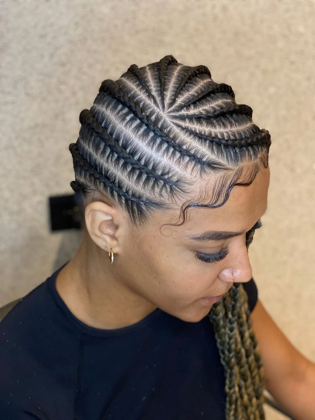 lemonade braid hairstyle Classic Stitch Lemonade Braids with Smooth Cornrow Precision