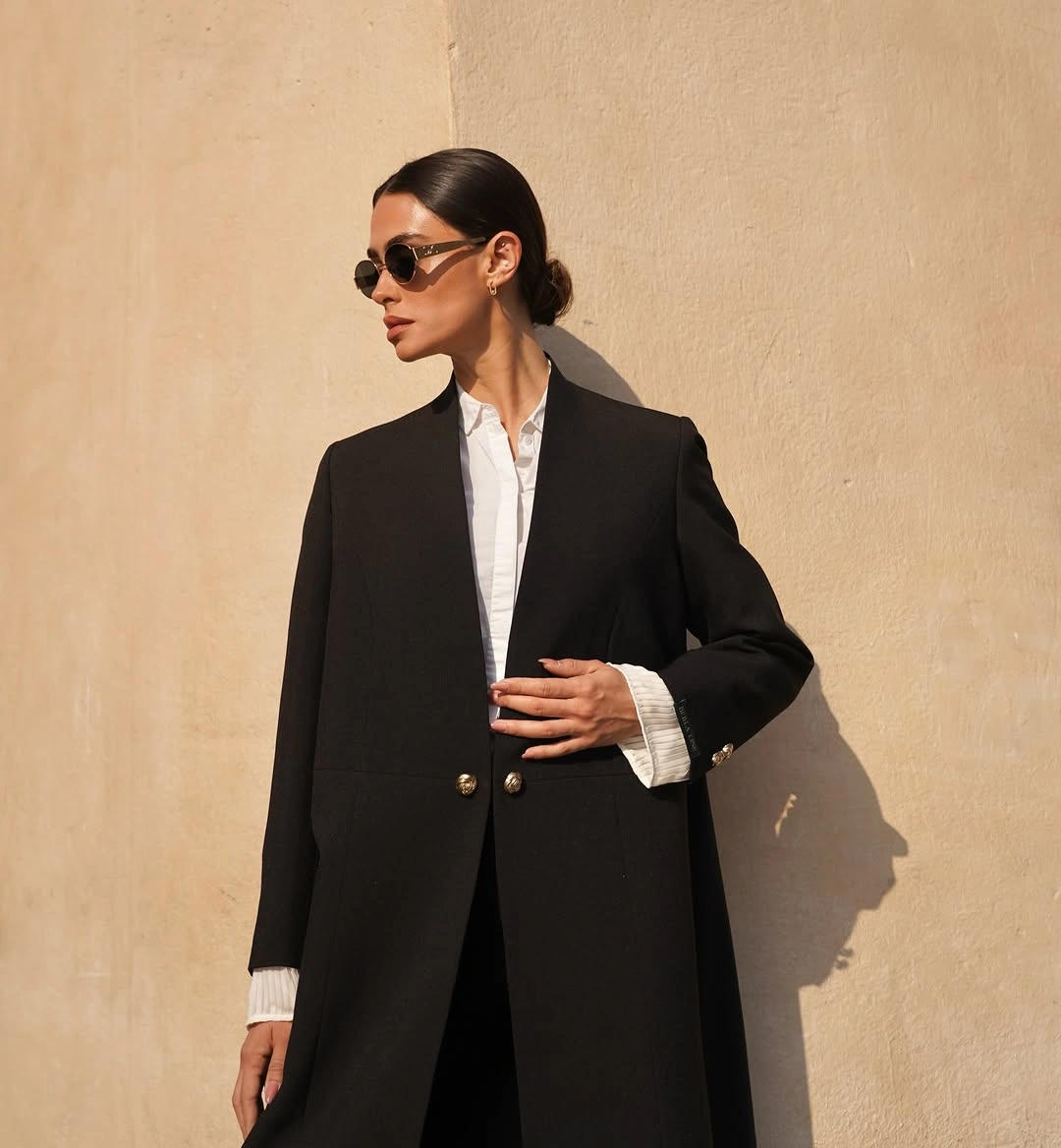 modest fall outfits 2026 Minimal Black Tailoring with Modern Confidence