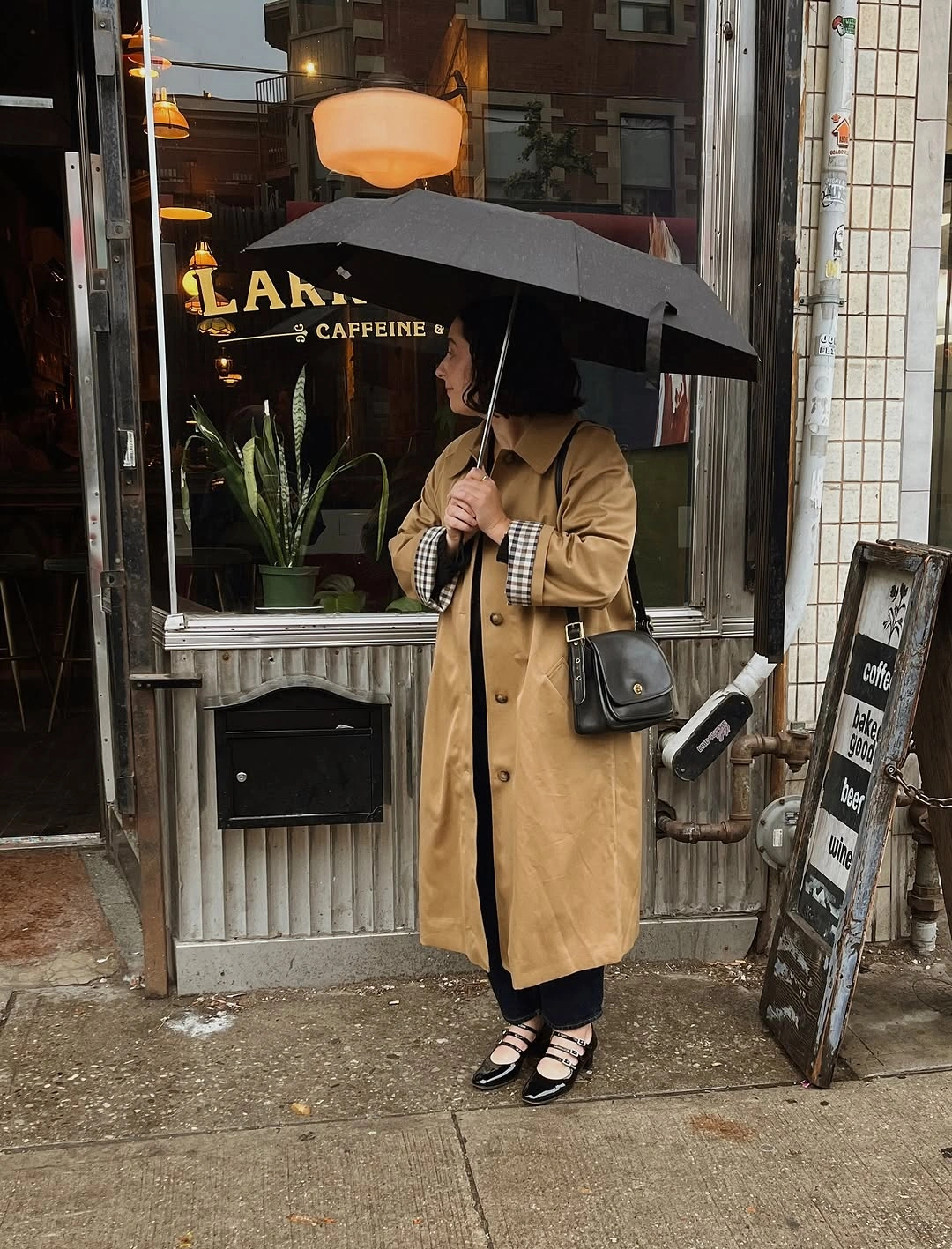September fashion trends 2026 Classic Trench With Black Strappy Flats