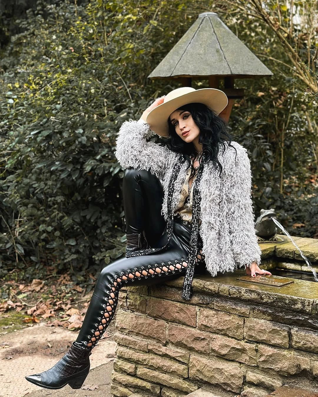 shaggy jacket Bohemian Western Style with Modern Edge