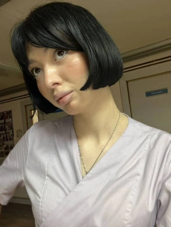 short bobbed hairstyle Sharp Midnight Bob With Modern Fringe