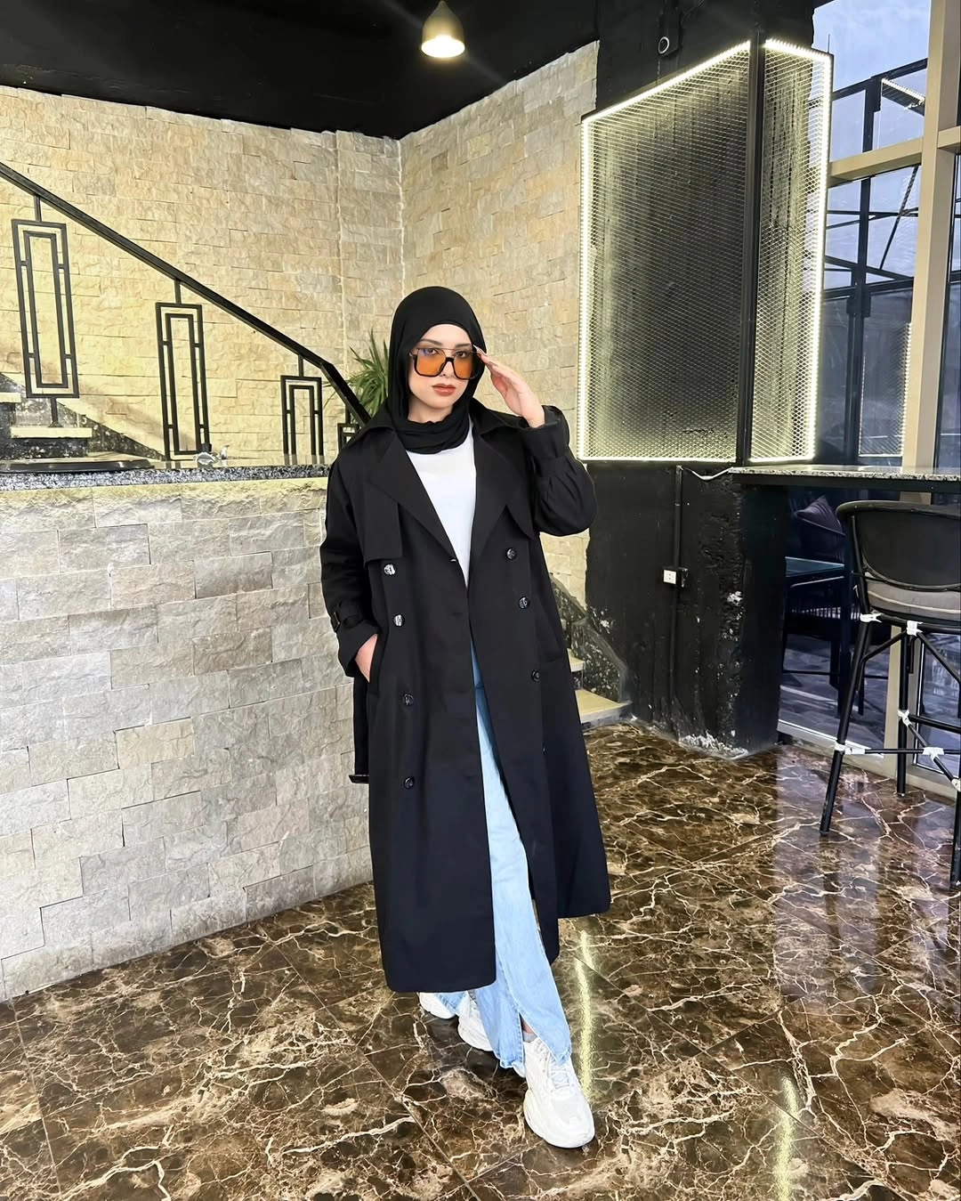 Trench coat fall outfits 2026 Elegant Black Layers That Always Feel Sophisticated
