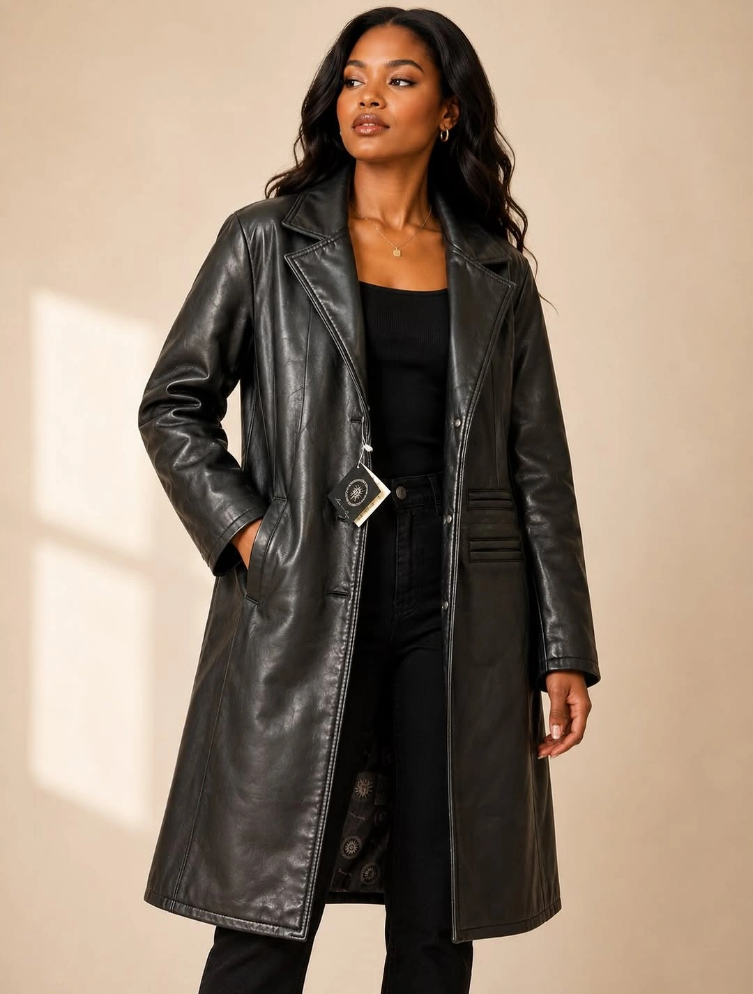 Trench coat fall outfits 2026 Minimalist Black Leather Never Goes Out Of Style