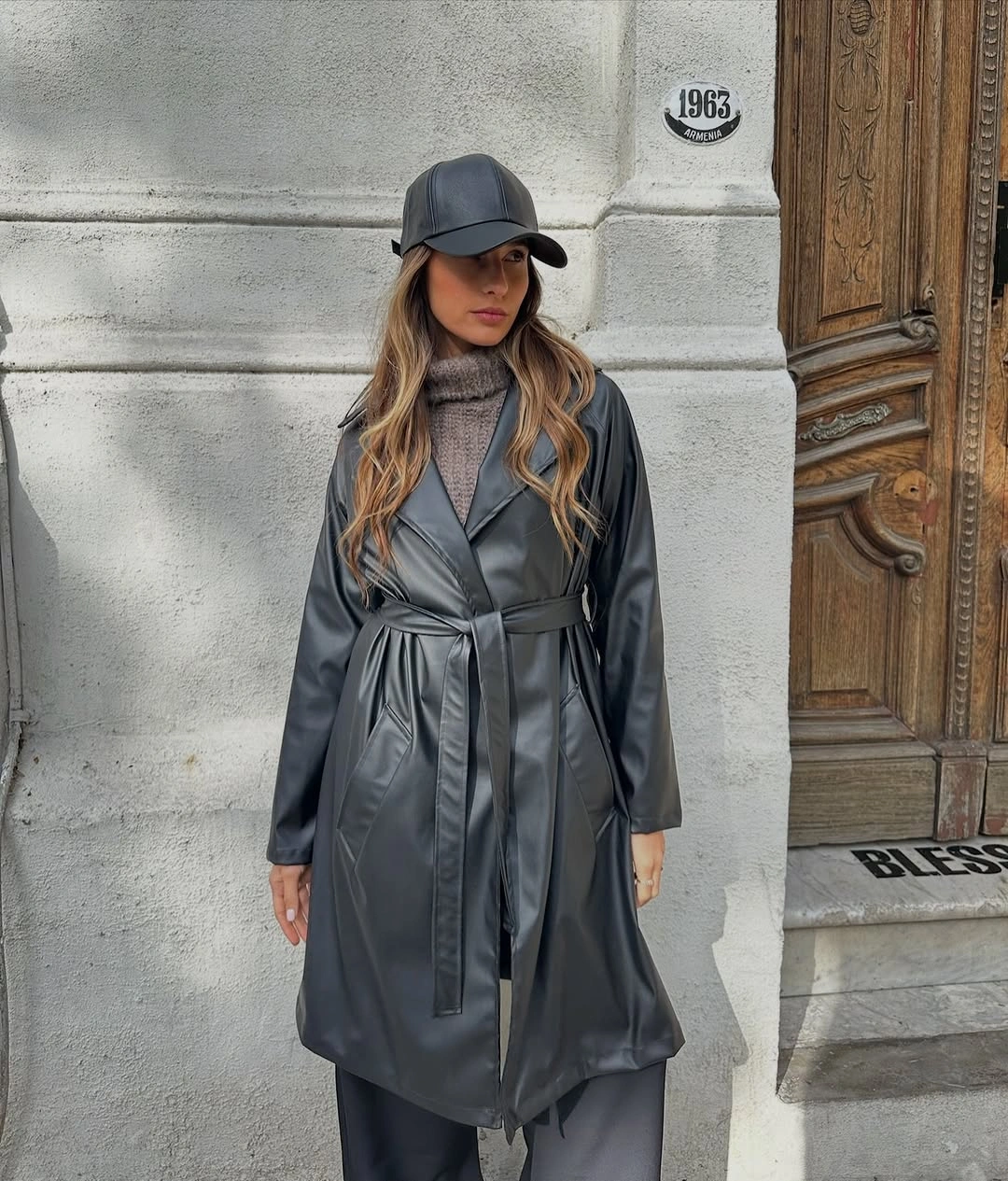 Trench coat fall outfits 2026 Modern Leather Meets Streetwear Confidence