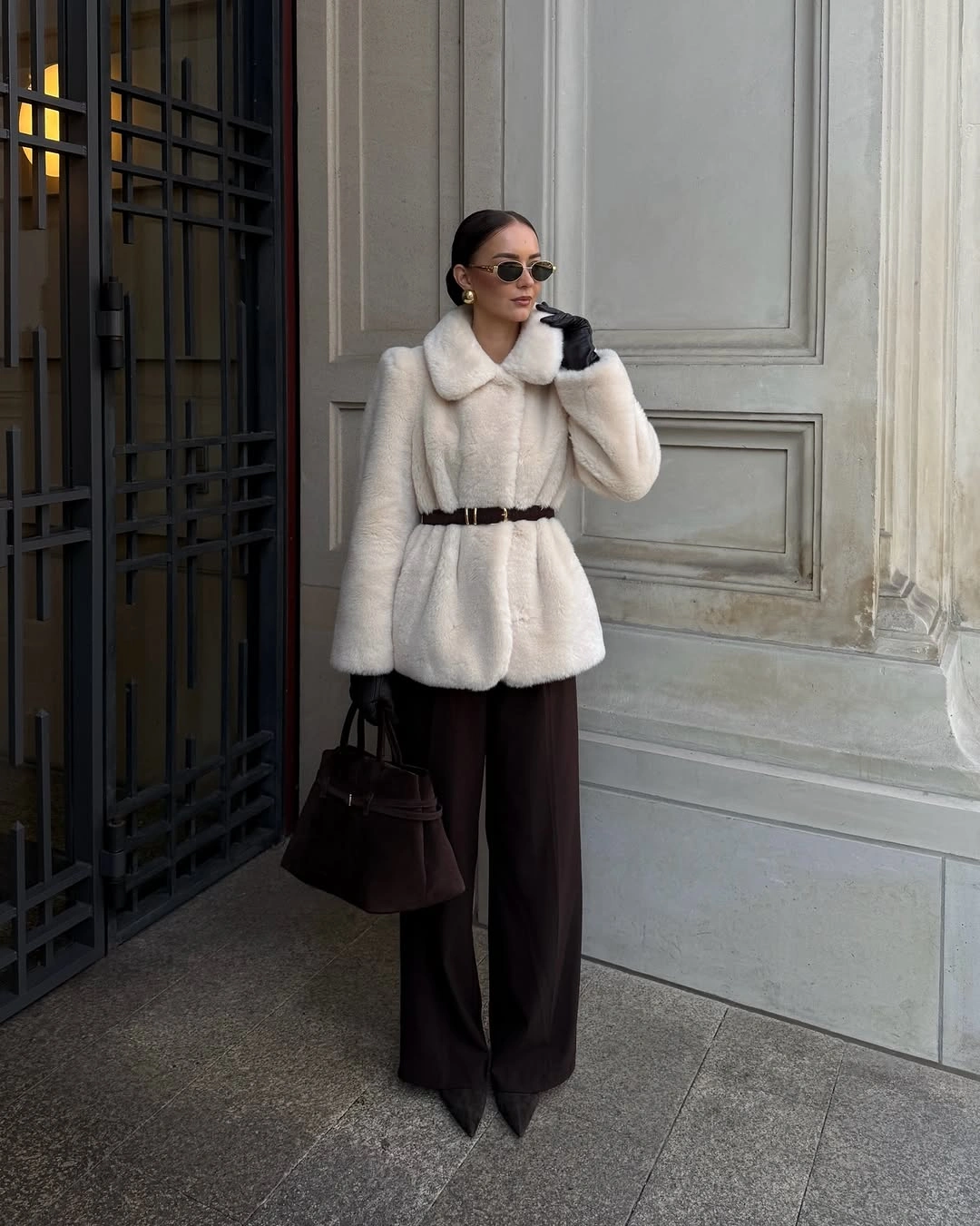 what are must-have fall outfits for 2026 Elegant Faux Fur Makes Minimal Dressing Feel Luxurious