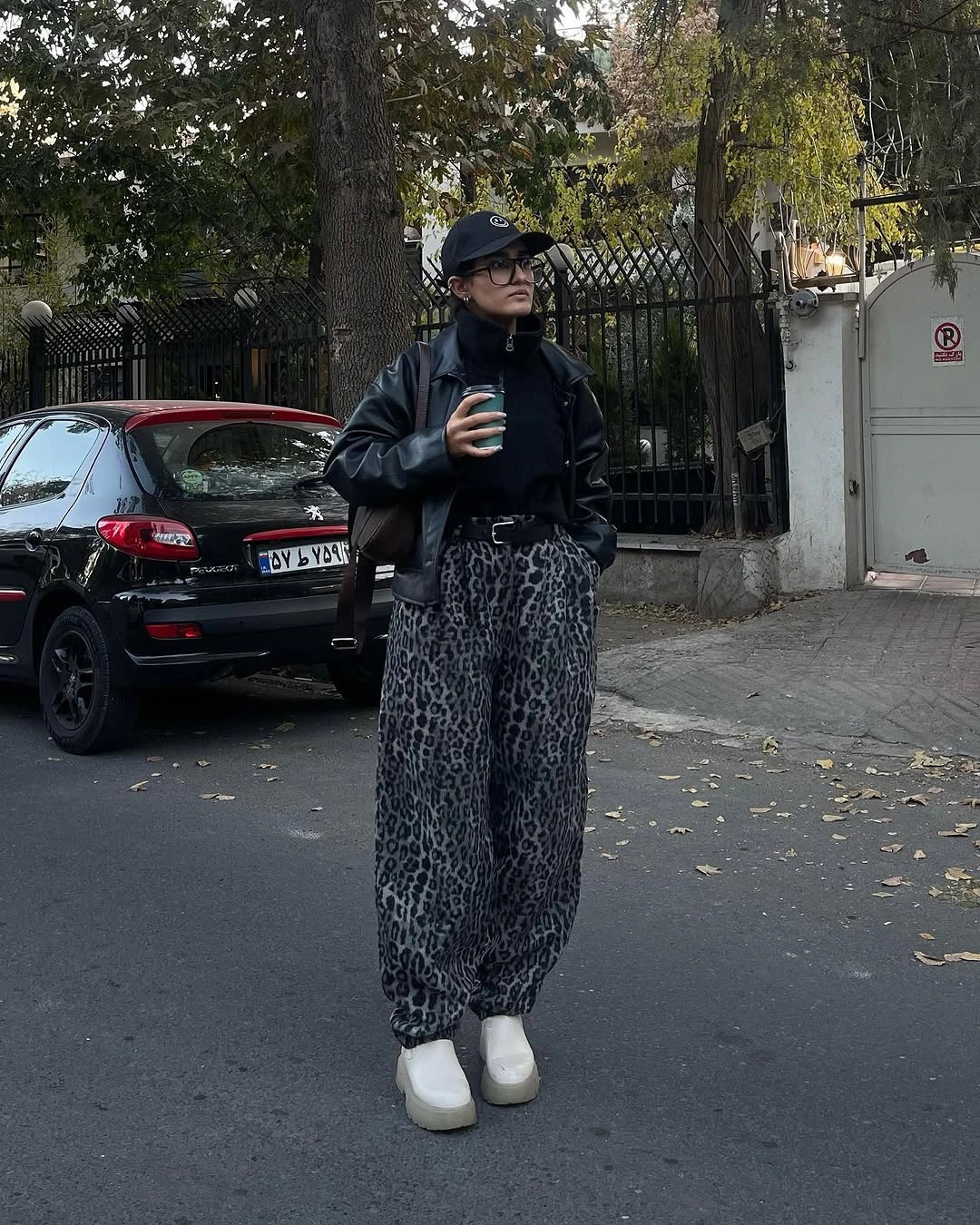 what are the best fall outfits for casual days? Statement Leopard Trousers That Make Casual Style Feel Fresh